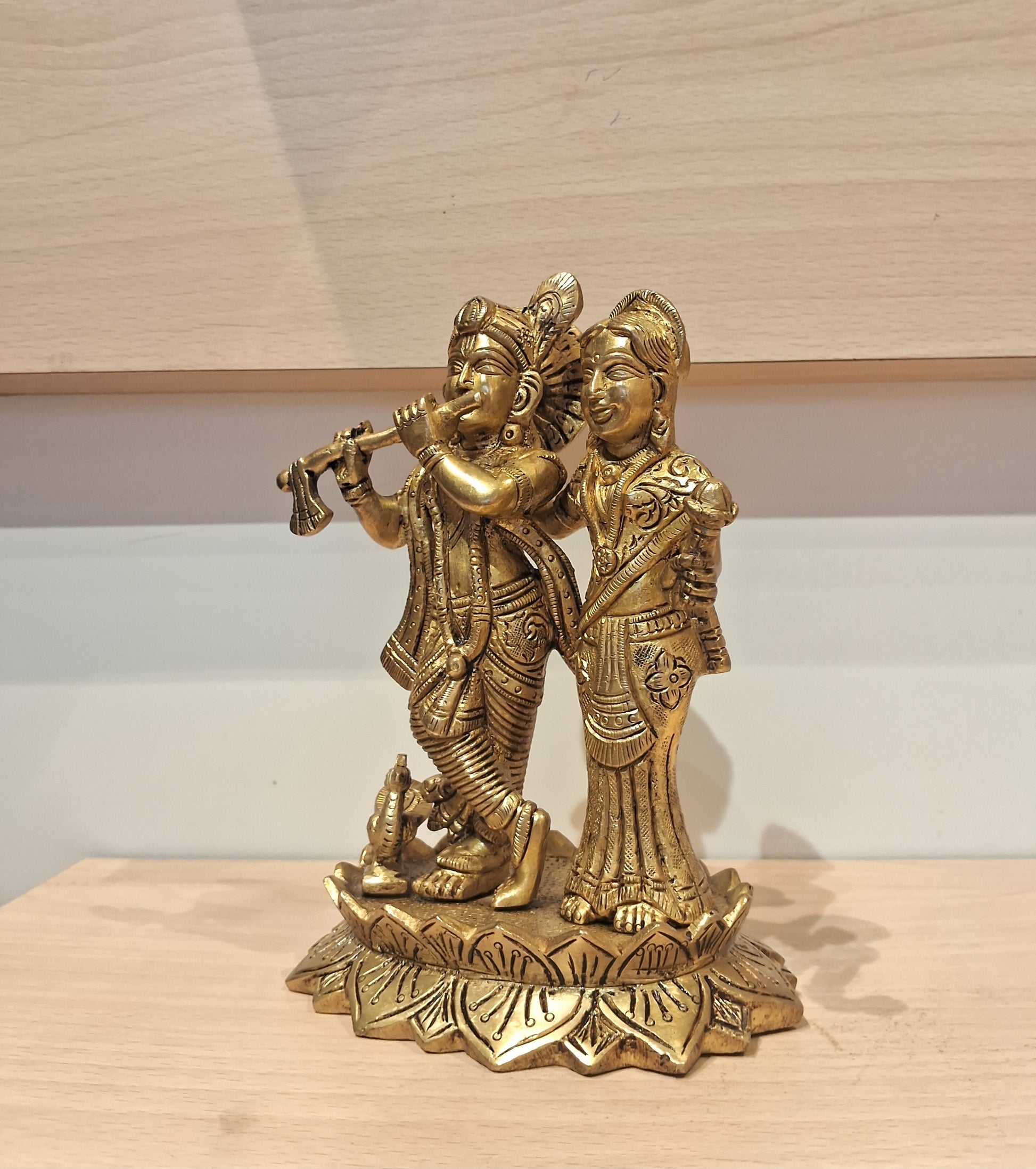 Radha krishna with lotus base