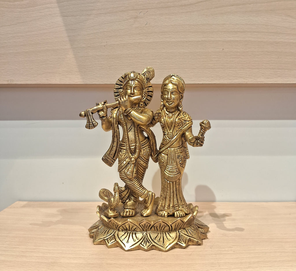 Radha krishna with lotus base