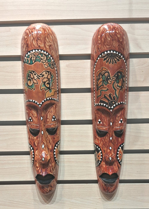 African Face Mask Red Colour