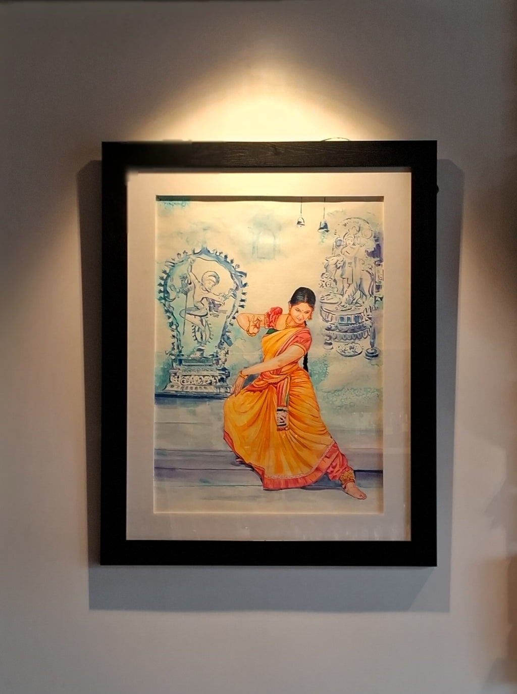 Bharathanatiyam (Hand Painting)(26'x21')