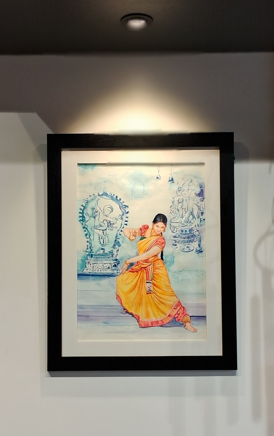 Bharathanatiyam (Hand Painting)(26'x21')