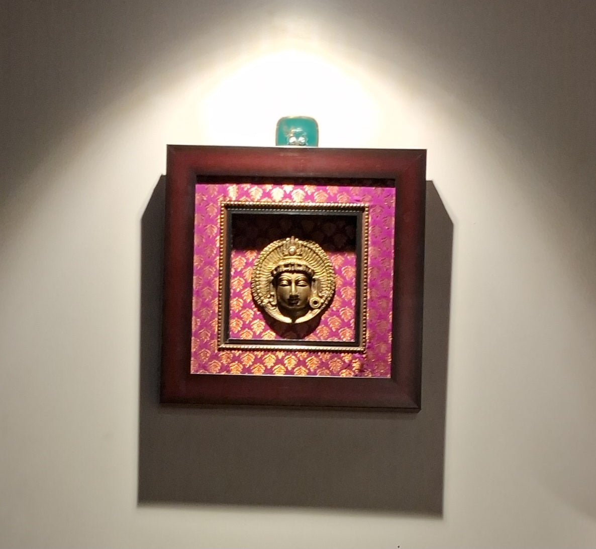 Buddha face with Wallmount frame