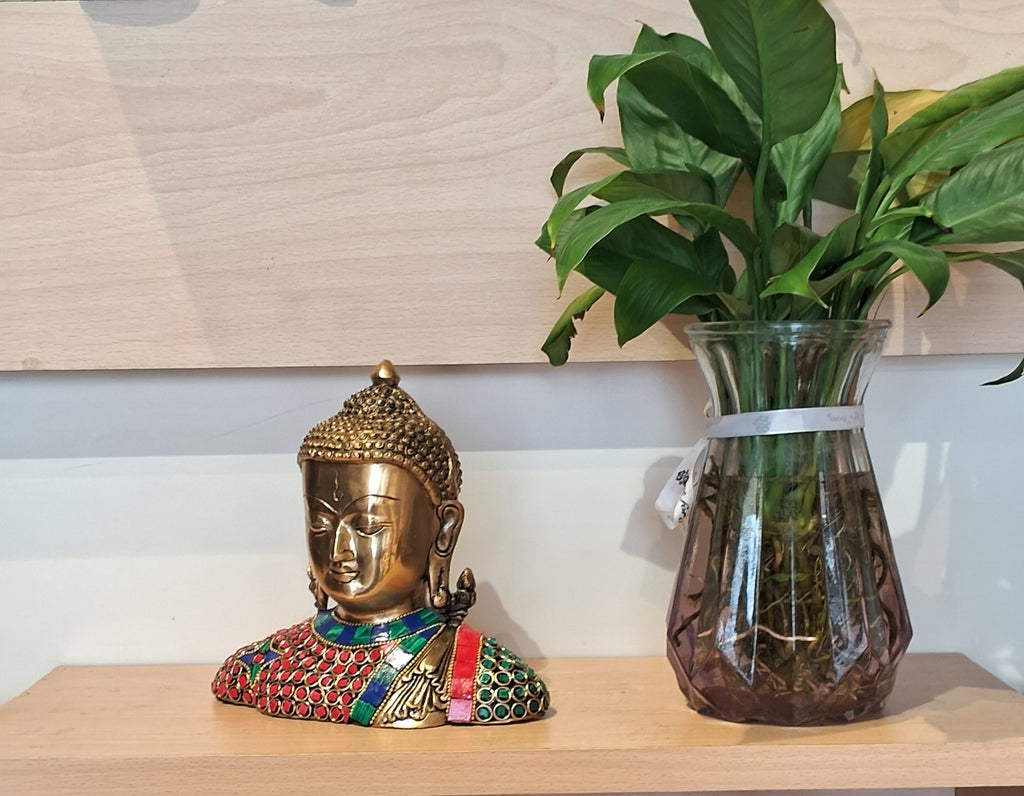 Buddha Head with Stone work