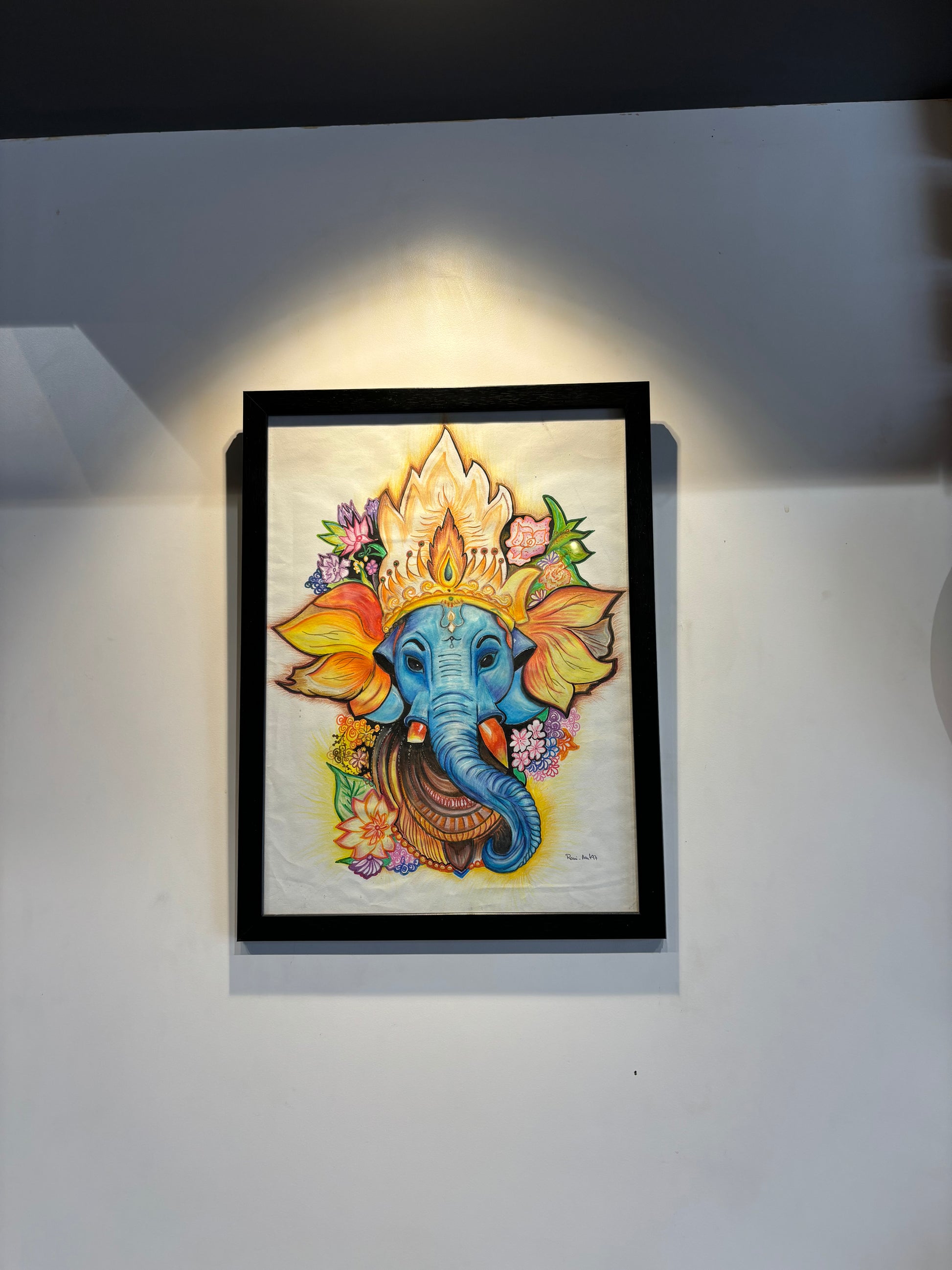 Ganesha Face Art-16'x12'