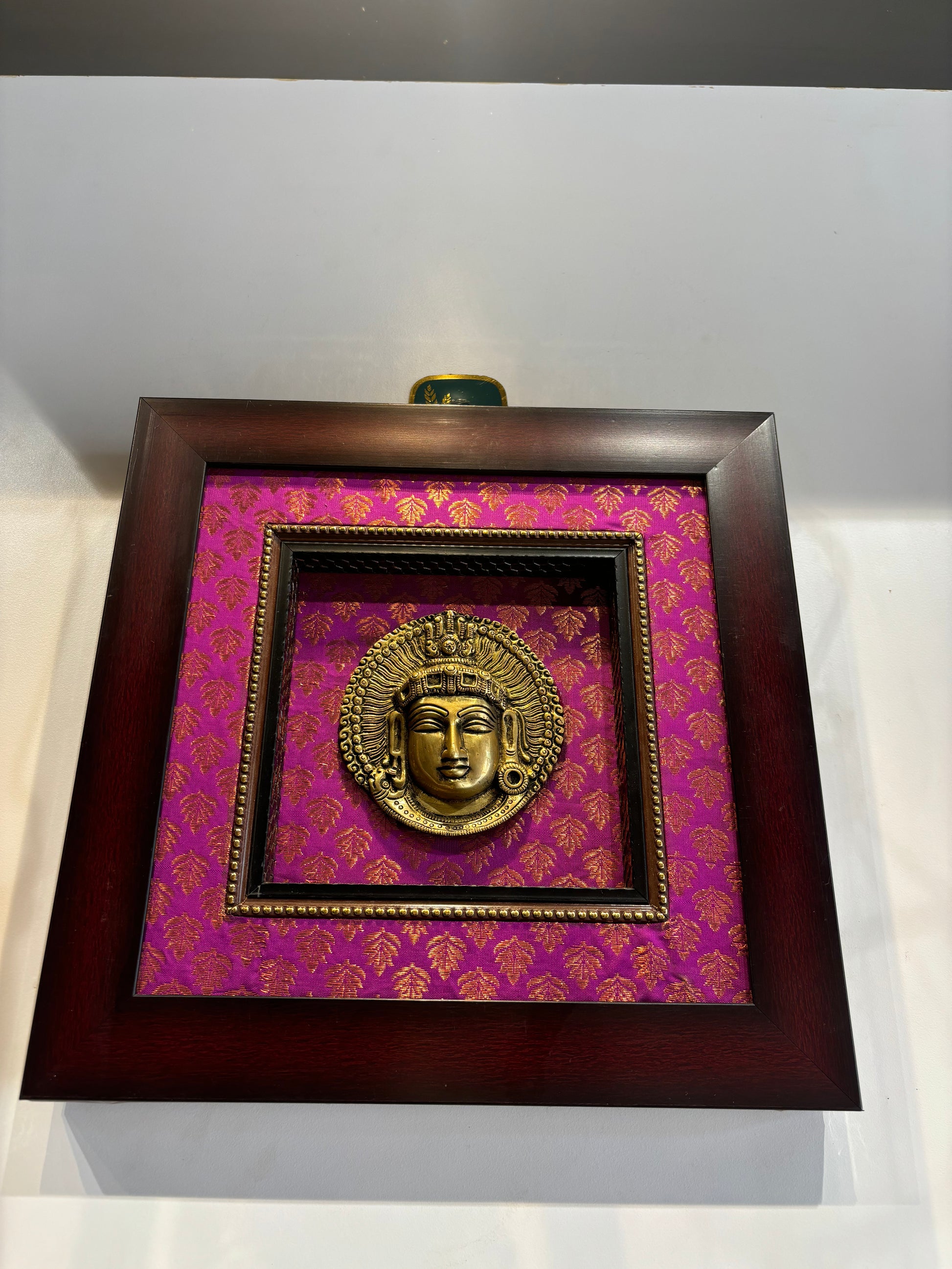 Buddha face with Wallmount frame