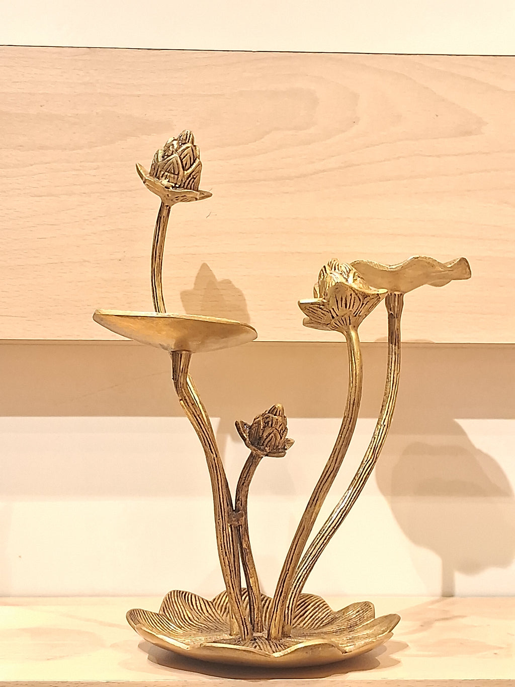 Two Leaves and Flower buds Decor piece