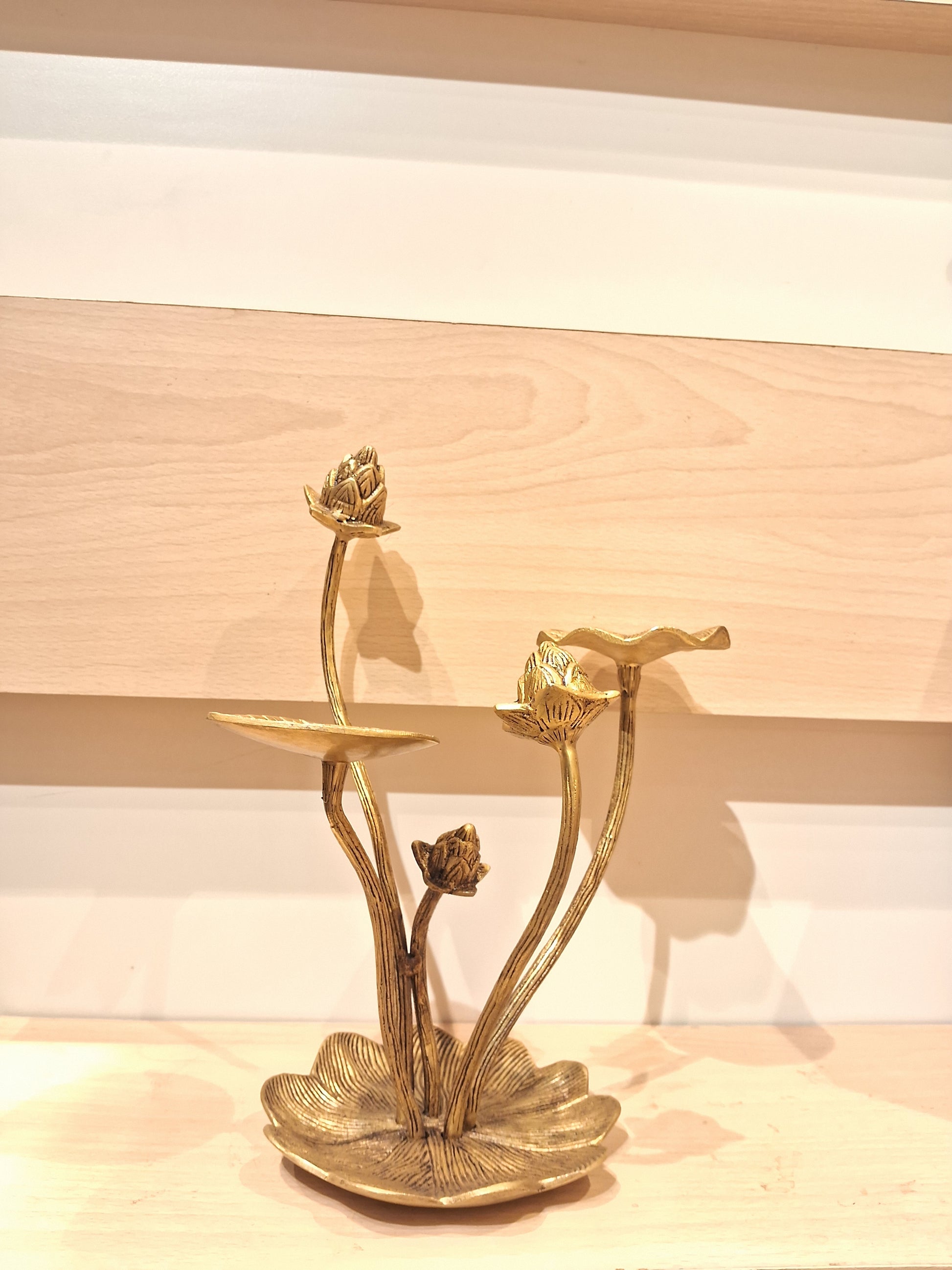 Two Leaves and Flower buds Decor piece